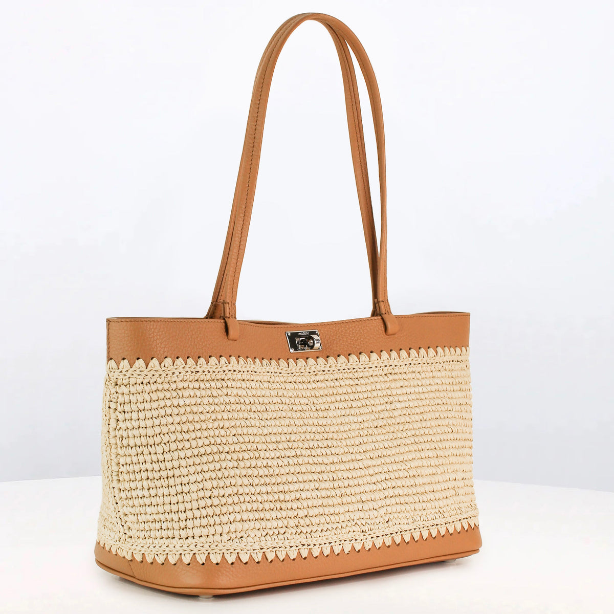 RAFFIA TOTE SEINE30 CAMEL
