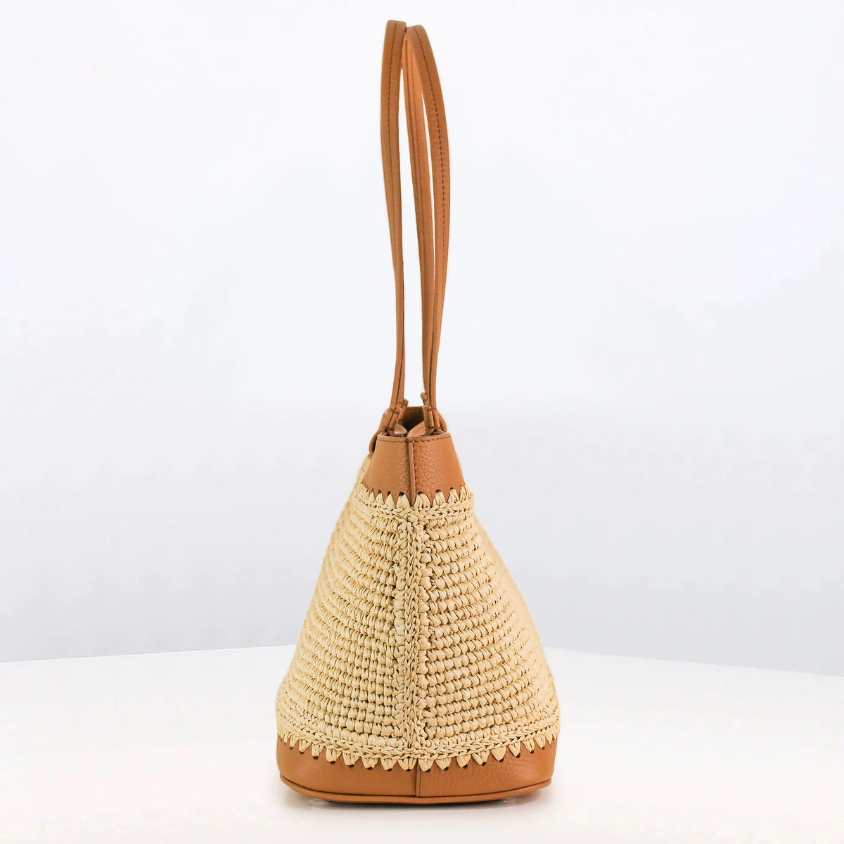 RAFFIA TOTE SEINE30 CAMEL