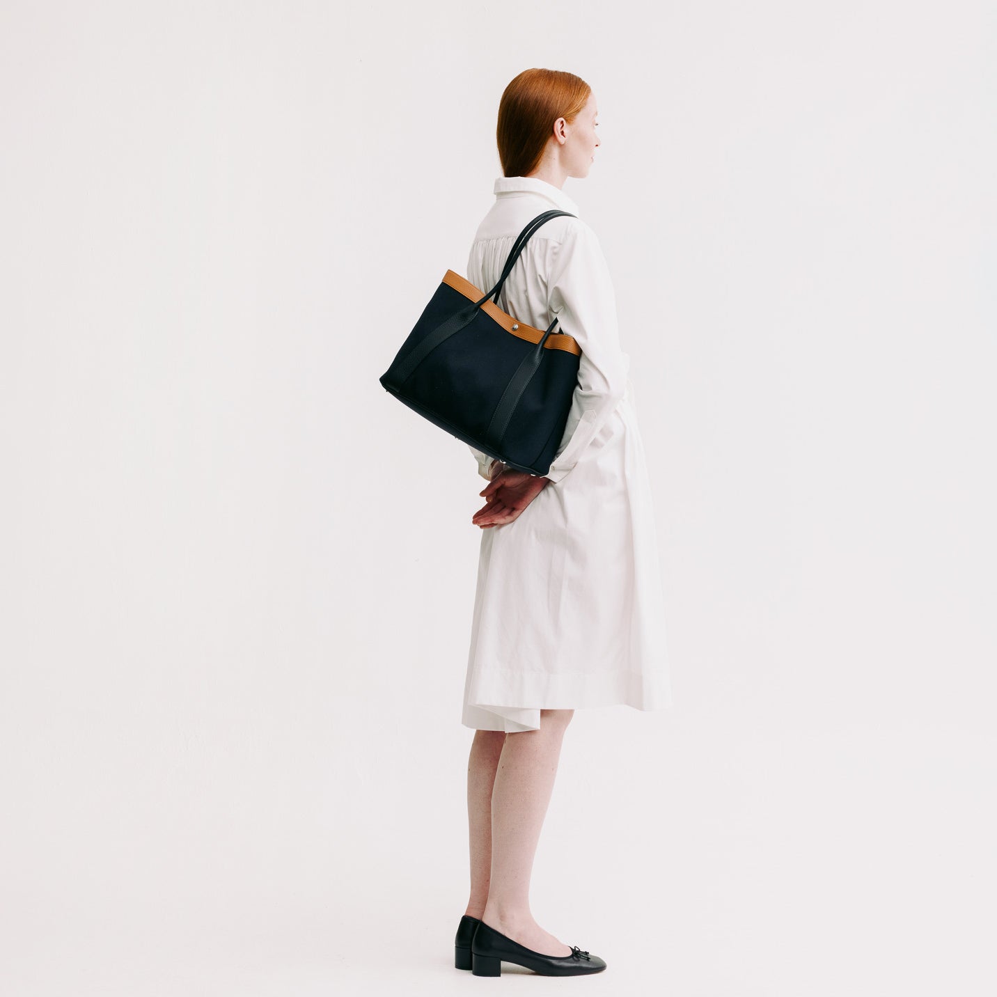 CANVAS TOTE SEINE40 CAMEL