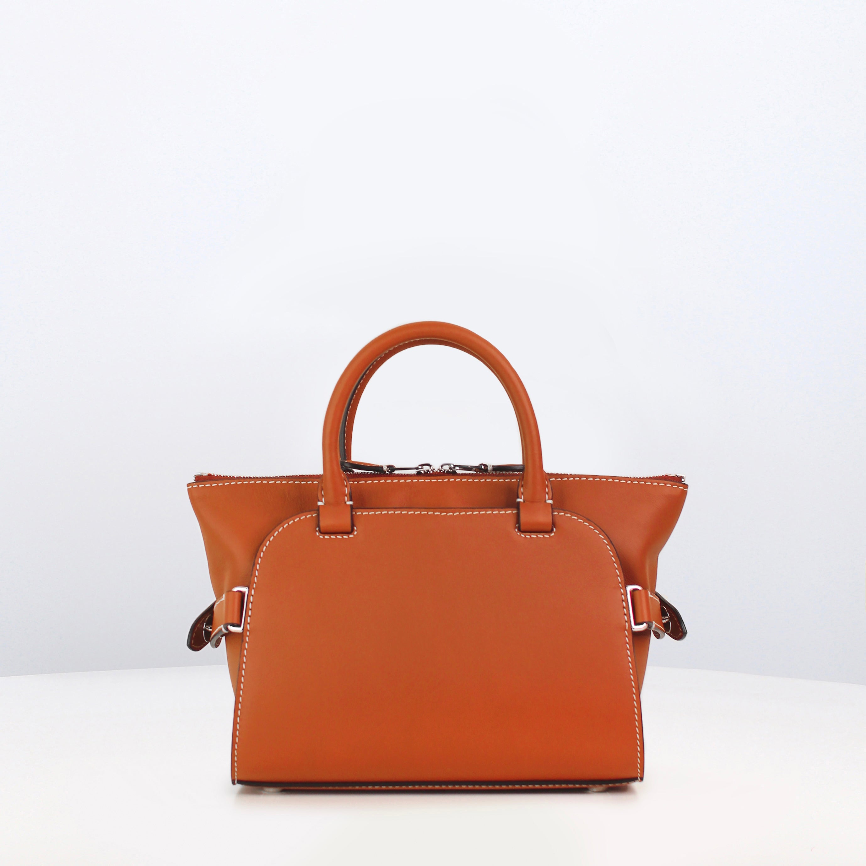 LEATHER HANDBAG SEPTIEME MINI GOLD