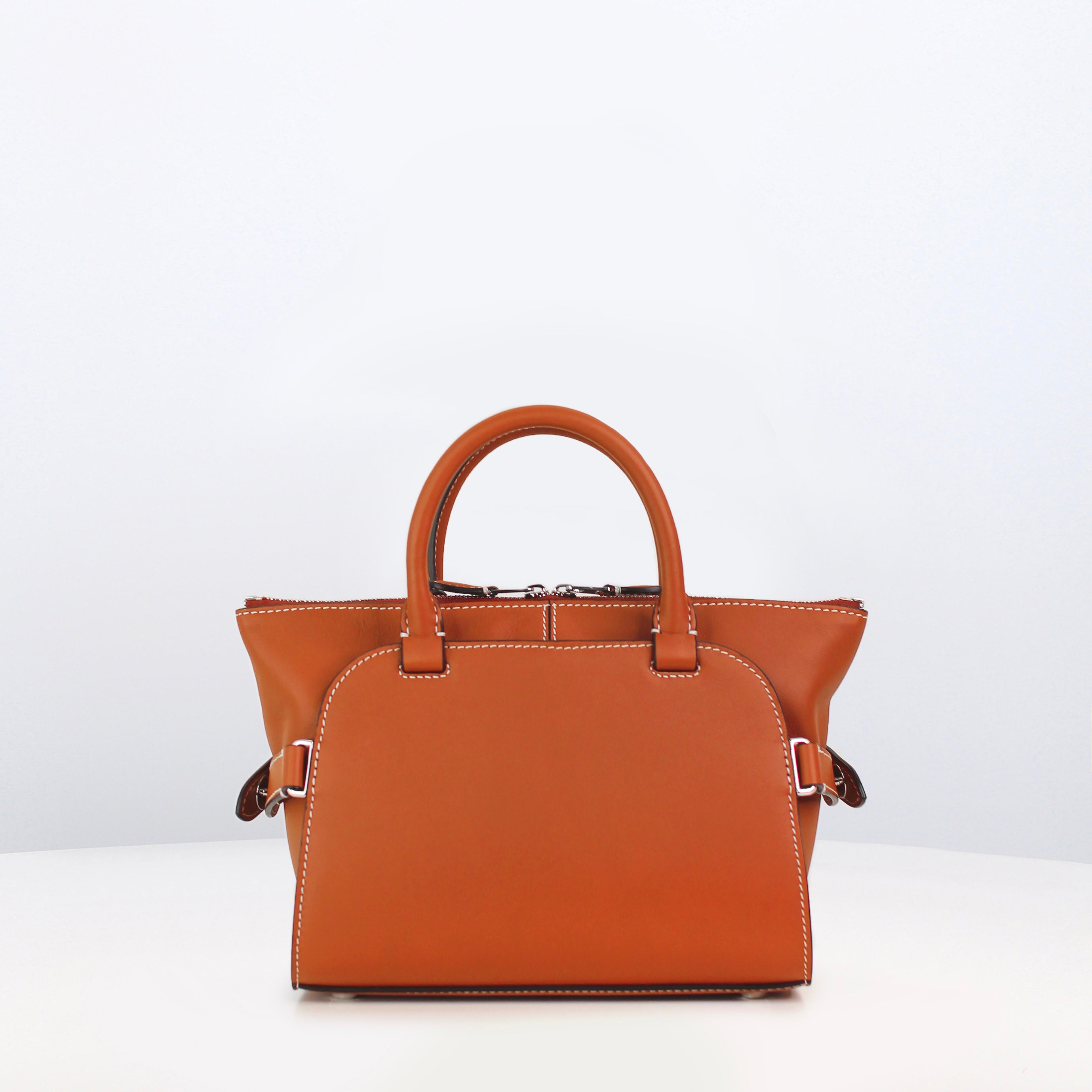 LEATHER HANDBAG SEPTIEME MINI GOLD