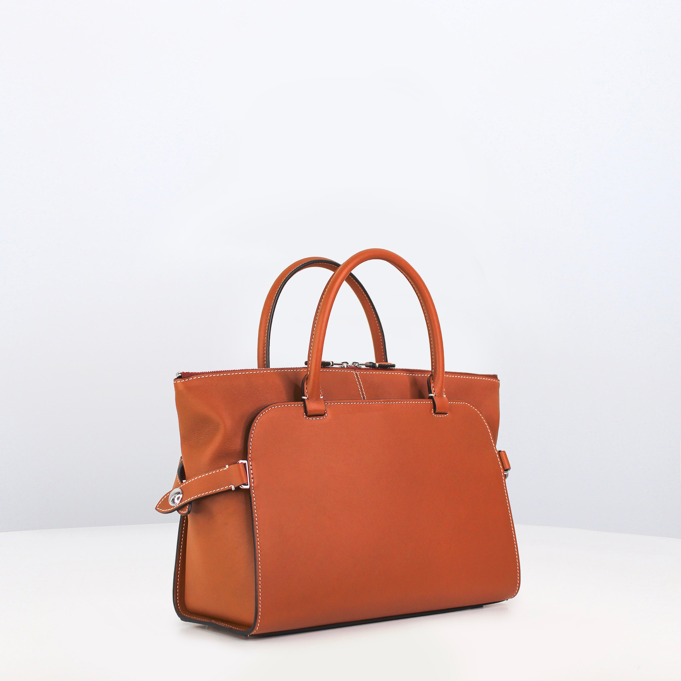 LEATHER HANDBAG SEPTIEME MINI GOLD