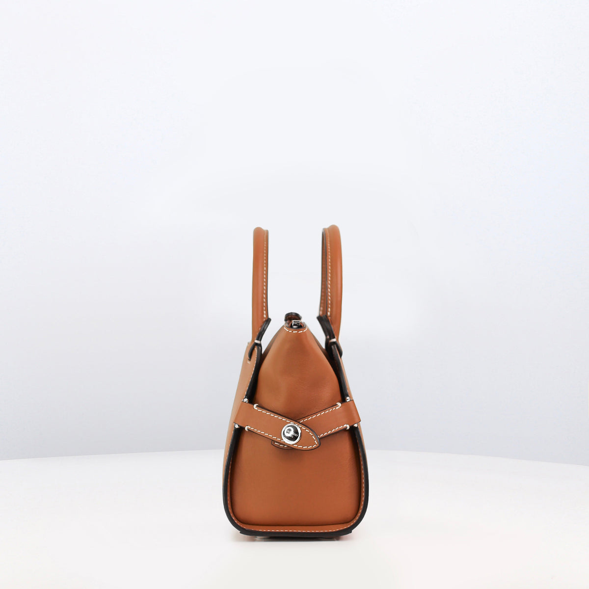 LEATHER HANDBAG SEPTIEME MINI GOLD