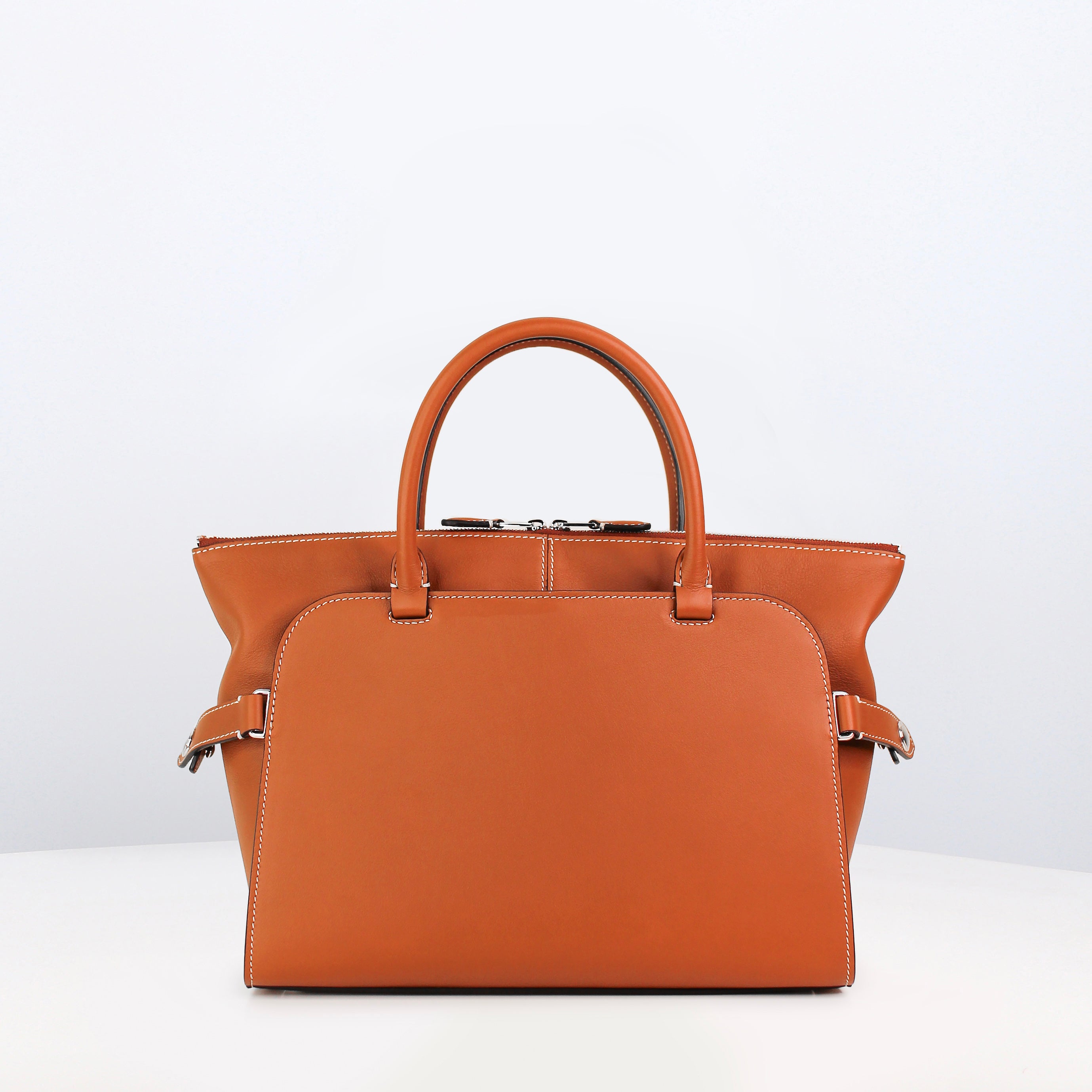 LEATHER HANDBAG SEPTIEME PM GOLD