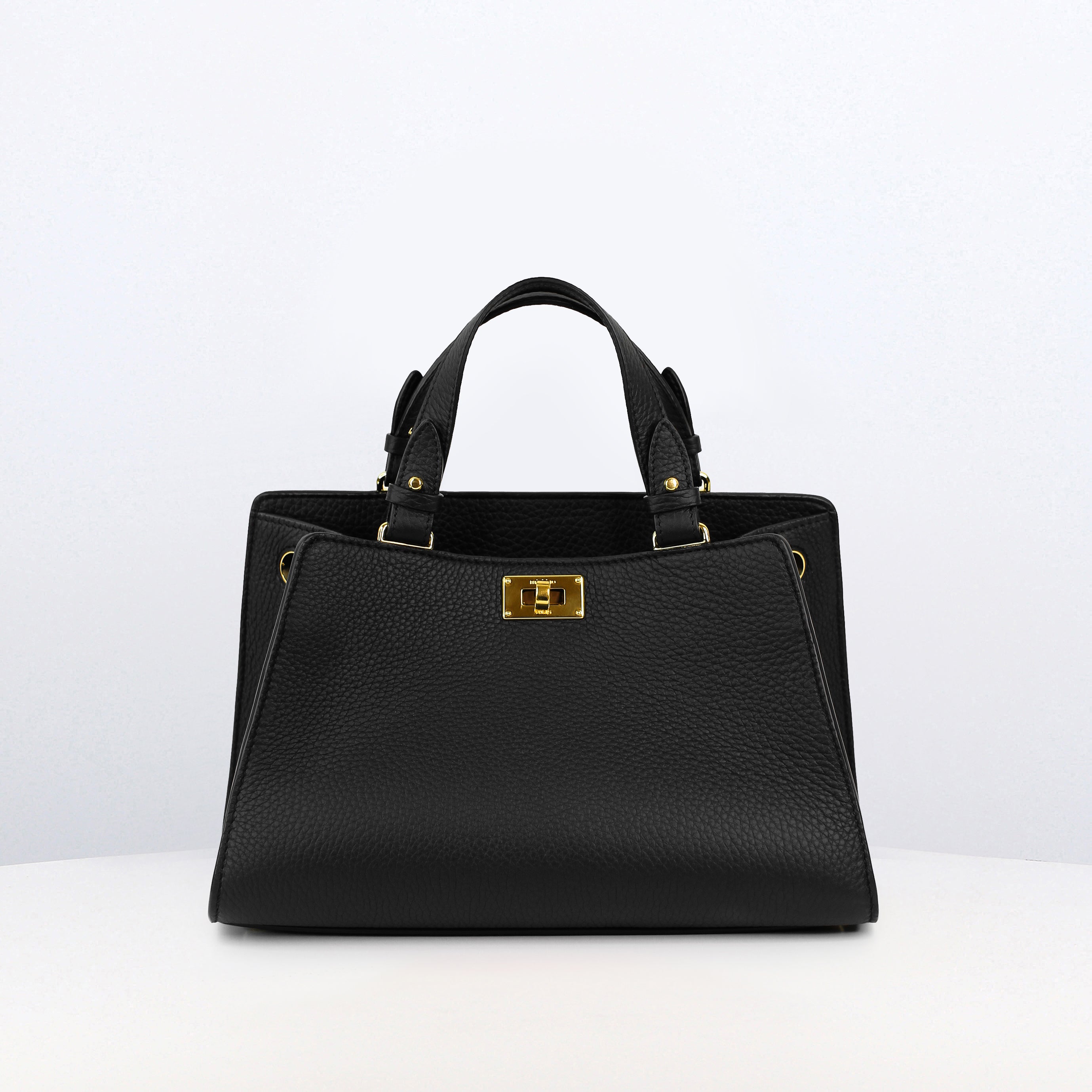 LEATHER HANDBAG TROCADERO MINI BLACK