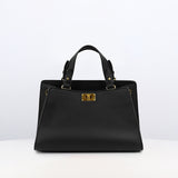 LEATHER HANDBAG TROCADERO BLACK