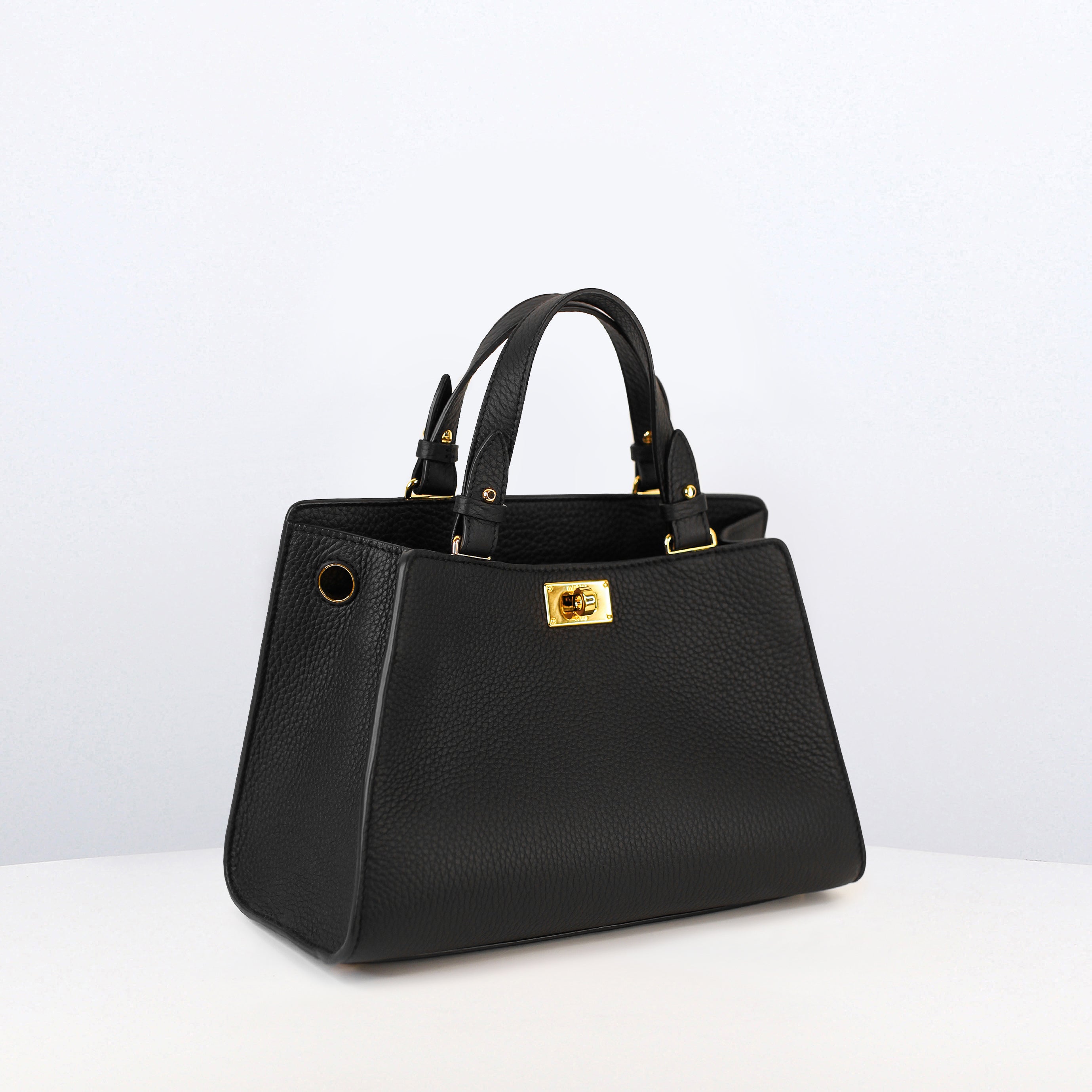 LEATHER HANDBAG TROCADERO MINI BLACK