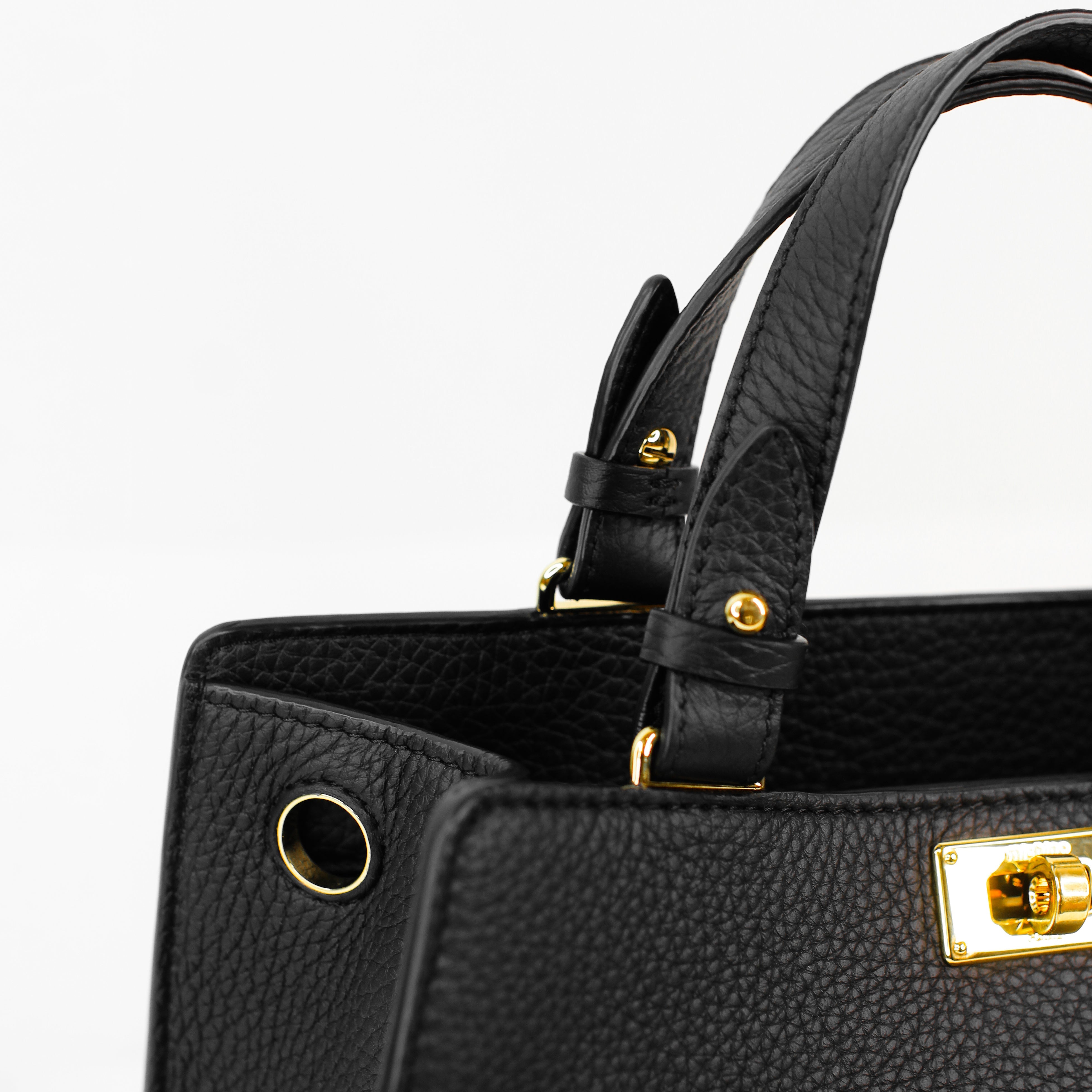 LEATHER HANDBAG TROCADERO MINI BLACK