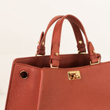 LEATHER HANDBAG TROCADERO BRICK