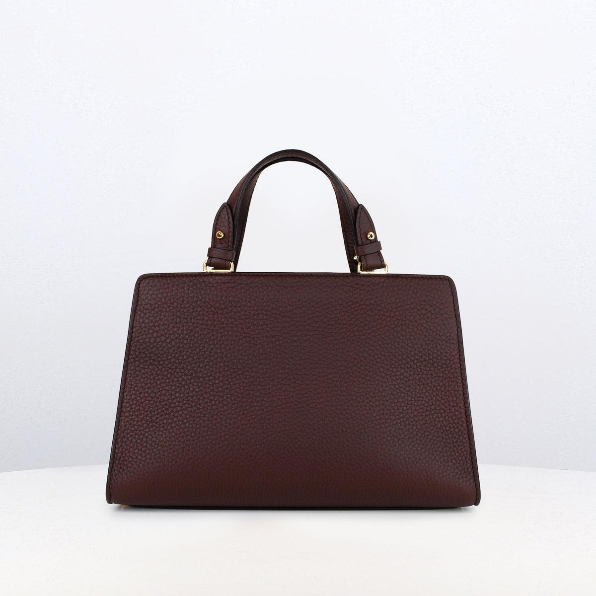LEATHER HANDBAG TROCADERO PRUNE