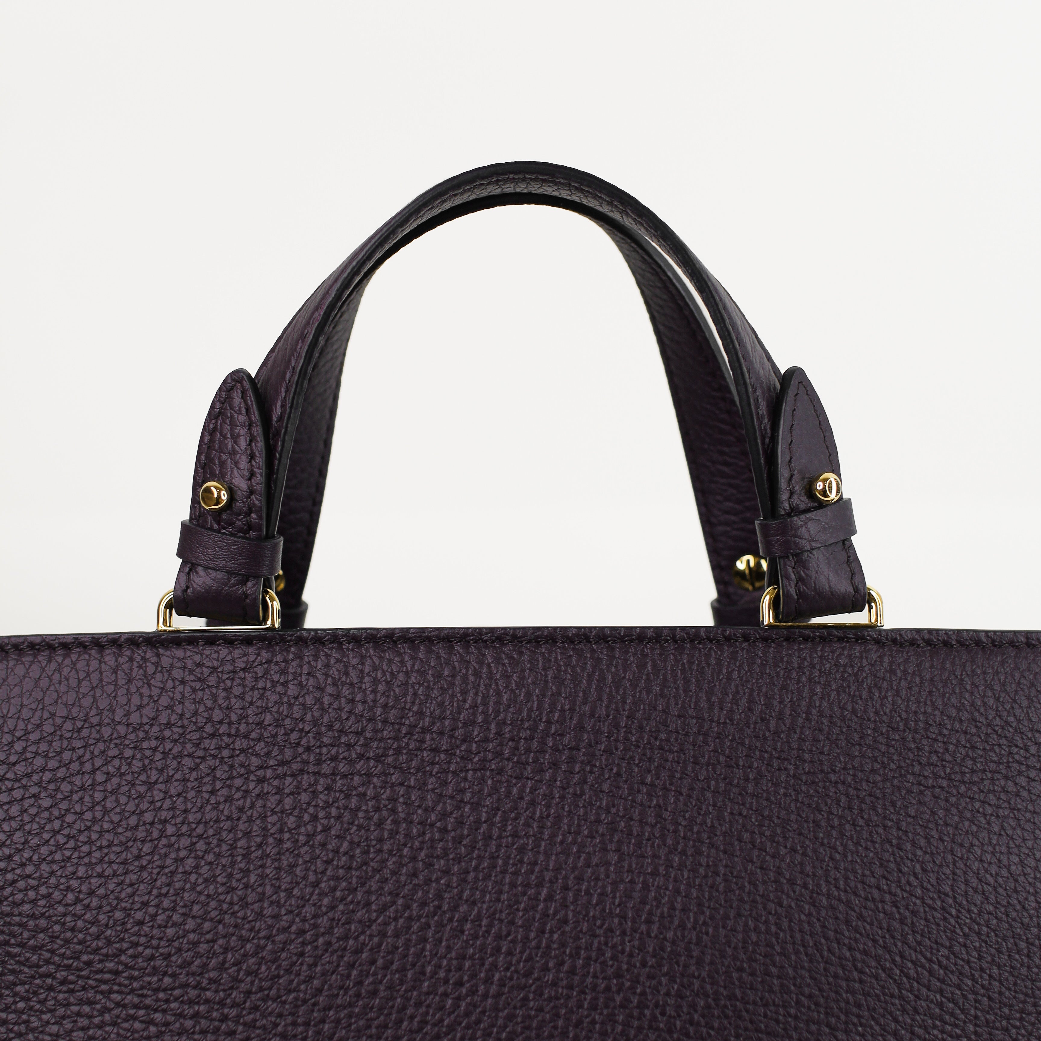LEATHER HANDBAG TROCADERO MINI RAISIN
