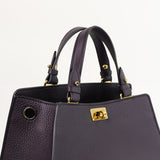 LEATHER HANDBAG TROCADERO RAISIN