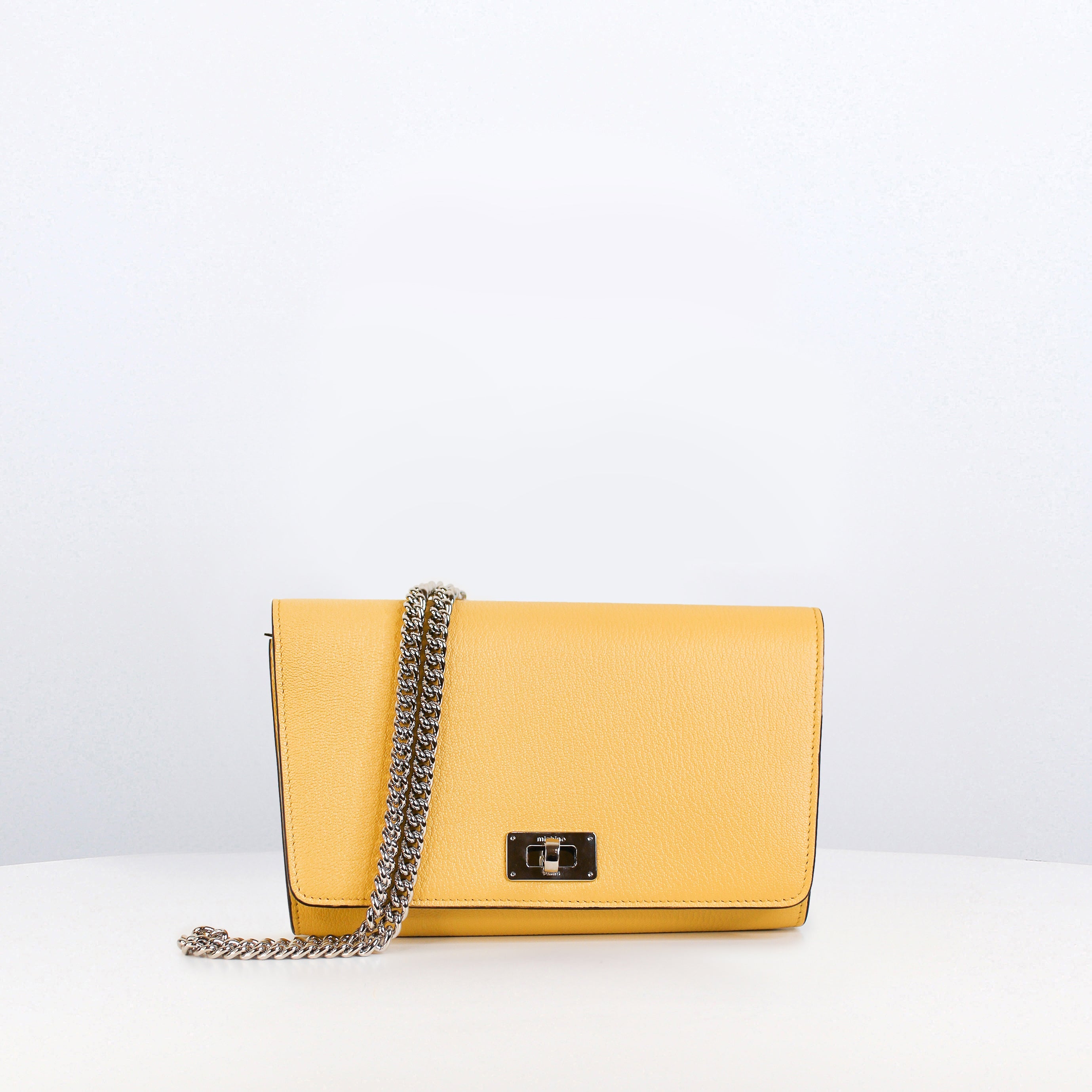 "Archive Event" CAPUCINES LEATHER WALLET BAG YELLOW