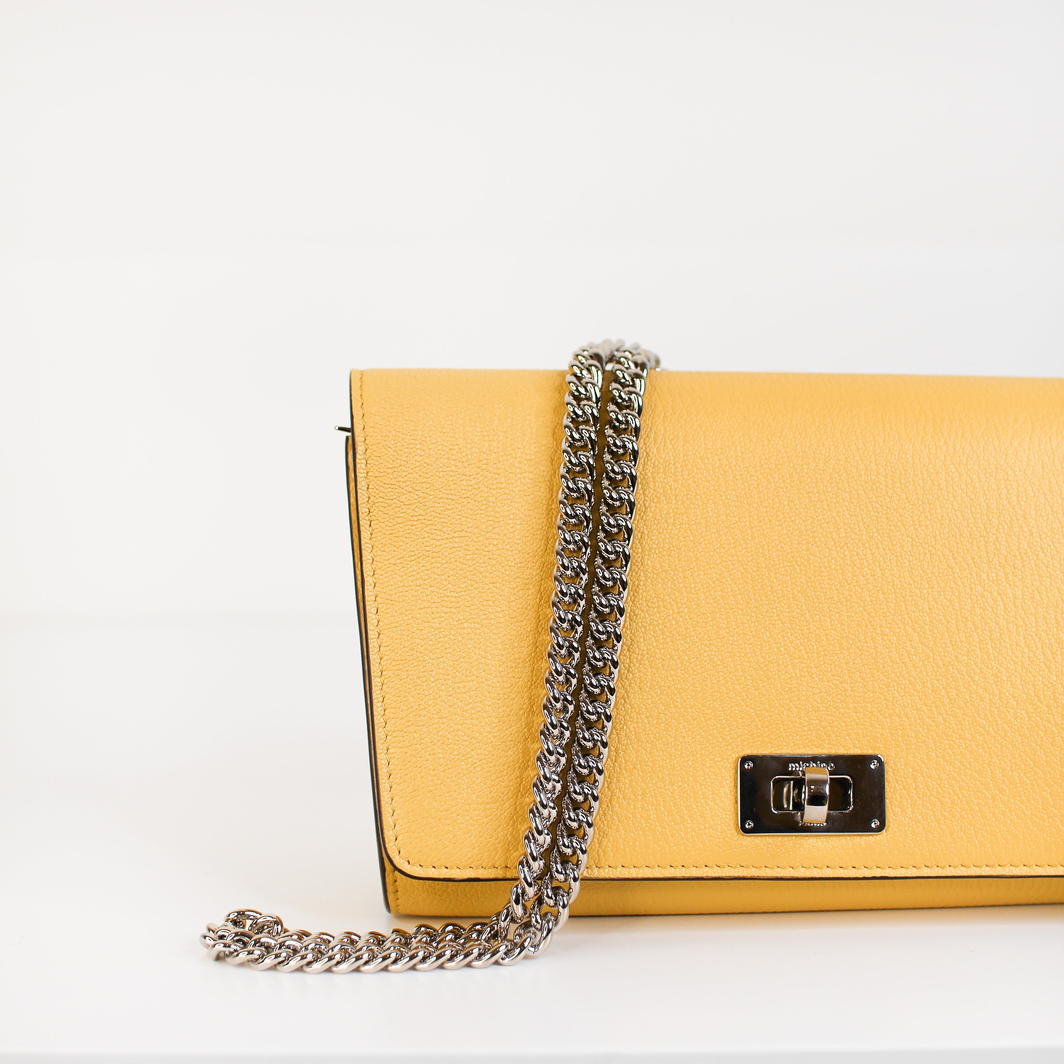 "Archive Event" CAPUCINES LEATHER WALLET BAG YELLOW
