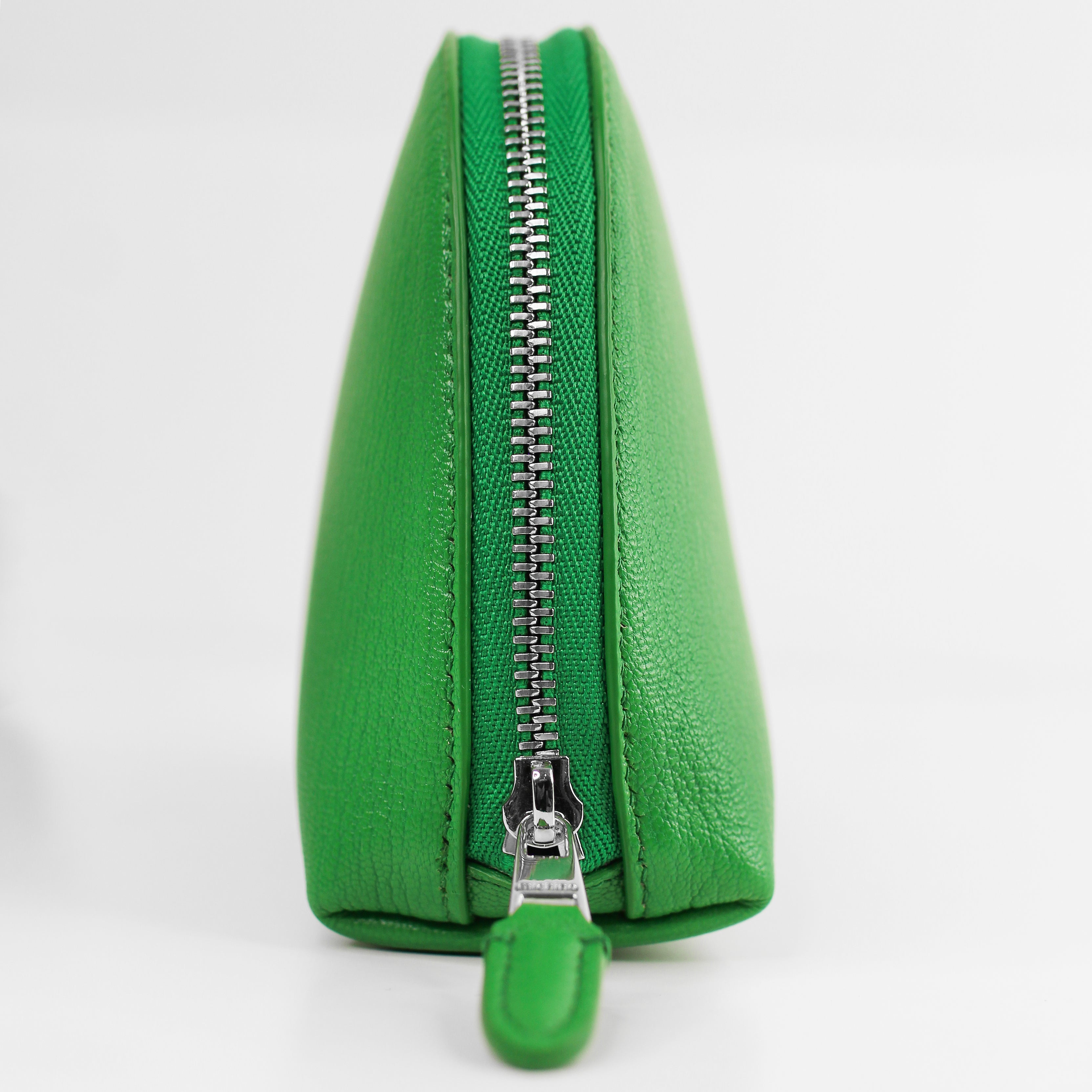 "Archive Event" LEATHER COSMETIC CASE GREEN BAMBOO