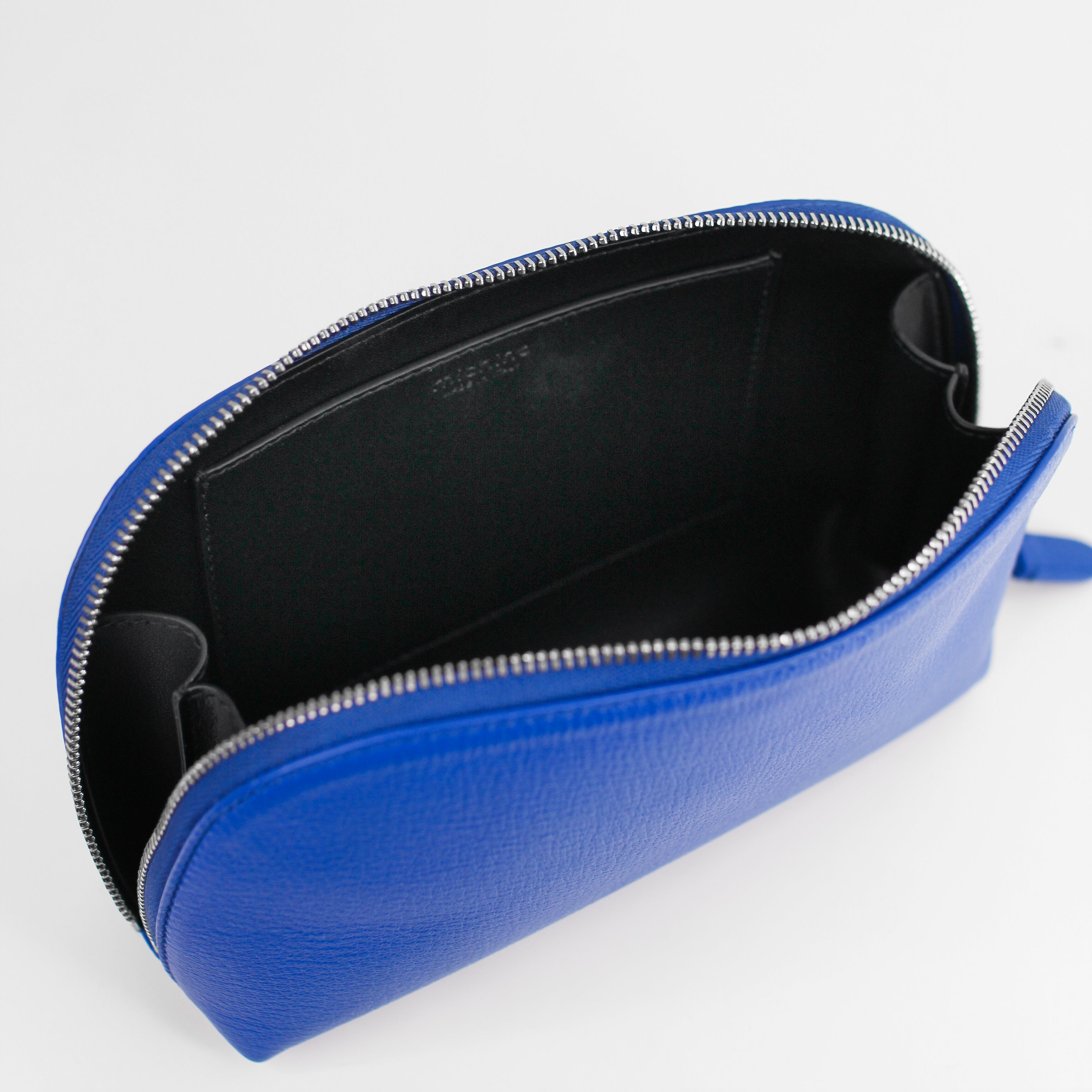"Archive Event" LEATHER COSMETIC CASE OCEAN BLUE