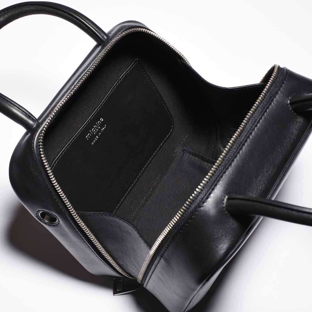 "Archive Event" LEATHER HANDBAG PIGALLE PM HELLO BLACK